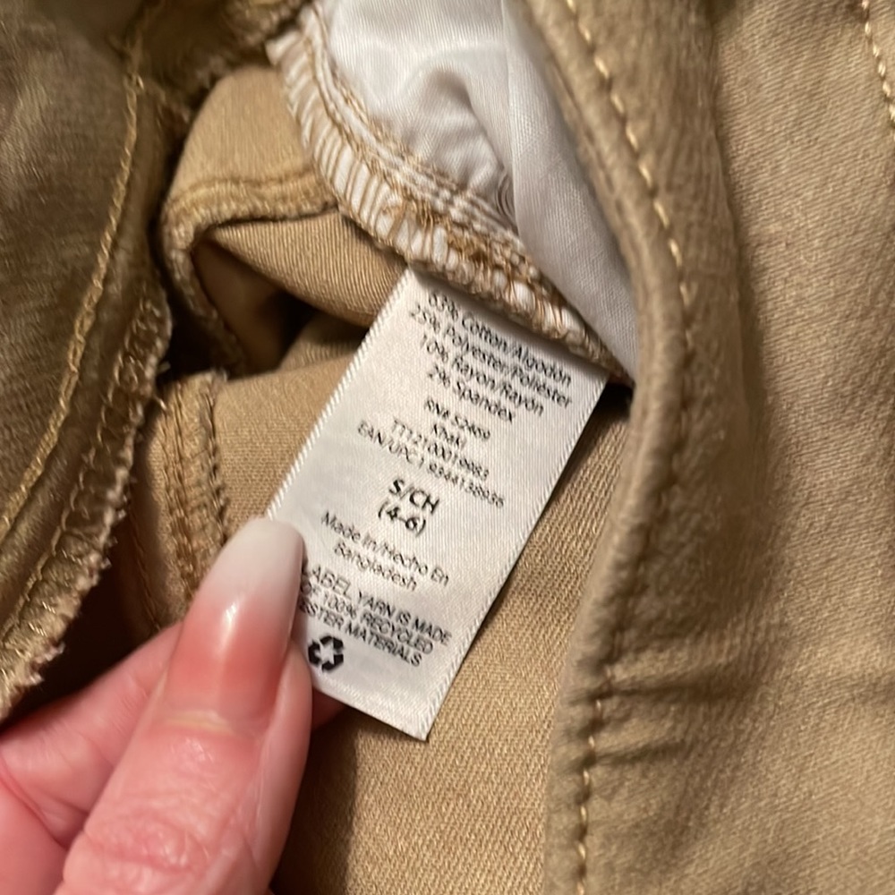 Khaki relaxed fit stretch pull on shorts - Picture 3 of 3